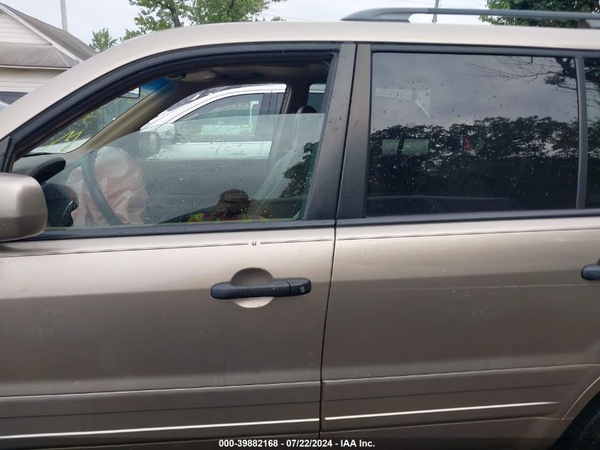 2005 Honda Pilot Ex-L VIN: 5FNYF18615B018998 Lot: 39882168