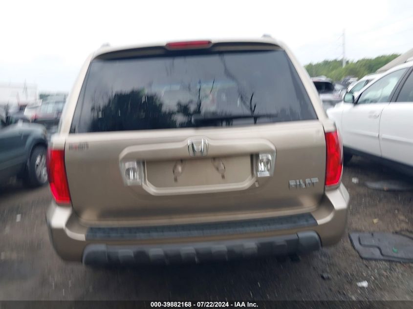 2005 Honda Pilot Ex-L VIN: 5FNYF18615B018998 Lot: 39882168