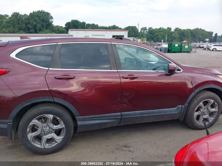 2019 Honda Cr-V Ex-L VIN: 2HKRW1H87KH504654 Lot: 39882252