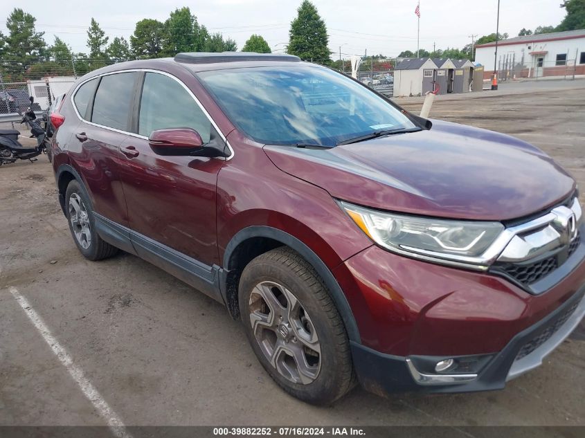 2019 Honda Cr-V Ex-L VIN: 2HKRW1H87KH504654 Lot: 39882252