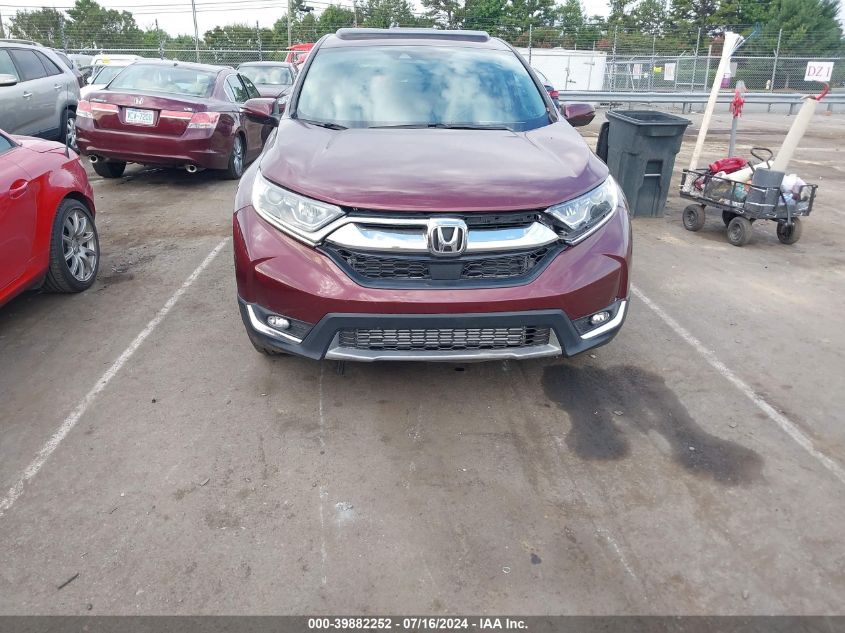 2019 Honda Cr-V Ex-L VIN: 2HKRW1H87KH504654 Lot: 39882252