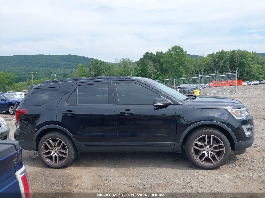 2017 Ford Explorer Sport VIN: 1FM5K8GT5HGE31849 Lot: 39882273