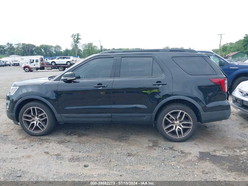 2017 Ford Explorer Sport VIN: 1FM5K8GT5HGE31849 Lot: 39882273