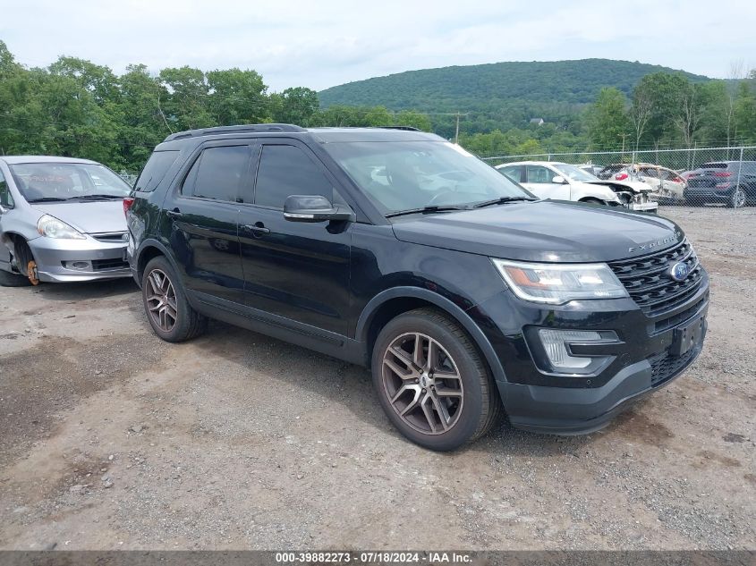 2017 Ford Explorer Sport VIN: 1FM5K8GT5HGE31849 Lot: 39882273