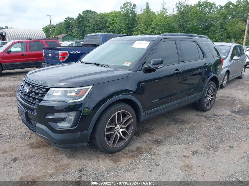 2017 Ford Explorer Sport VIN: 1FM5K8GT5HGE31849 Lot: 39882273