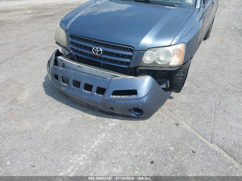 2003 Toyota Highlander V6 VIN: JTEGF21A430101395 Lot: 39882397