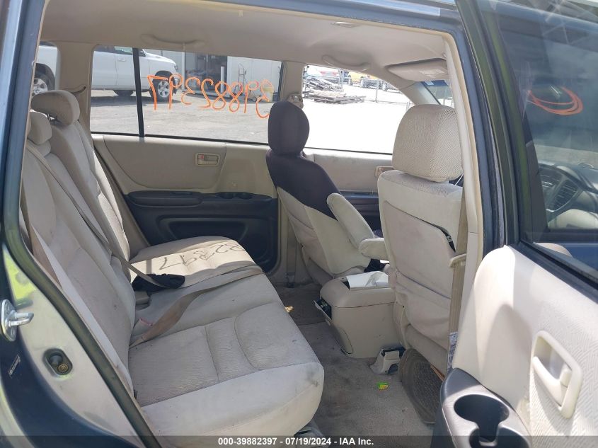 2003 Toyota Highlander V6 VIN: JTEGF21A430101395 Lot: 39882397