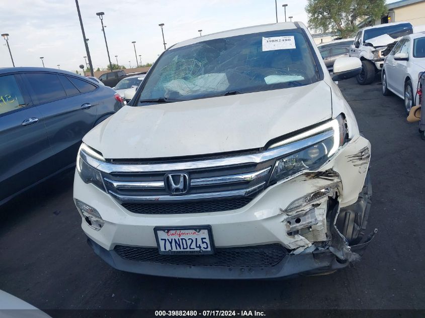 2017 Honda Pilot Ex-L VIN: 5FNYF5H57HB014442 Lot: 39882480