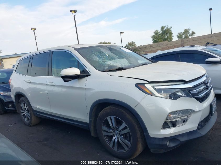 2017 Honda Pilot Ex-L VIN: 5FNYF5H57HB014442 Lot: 39882480