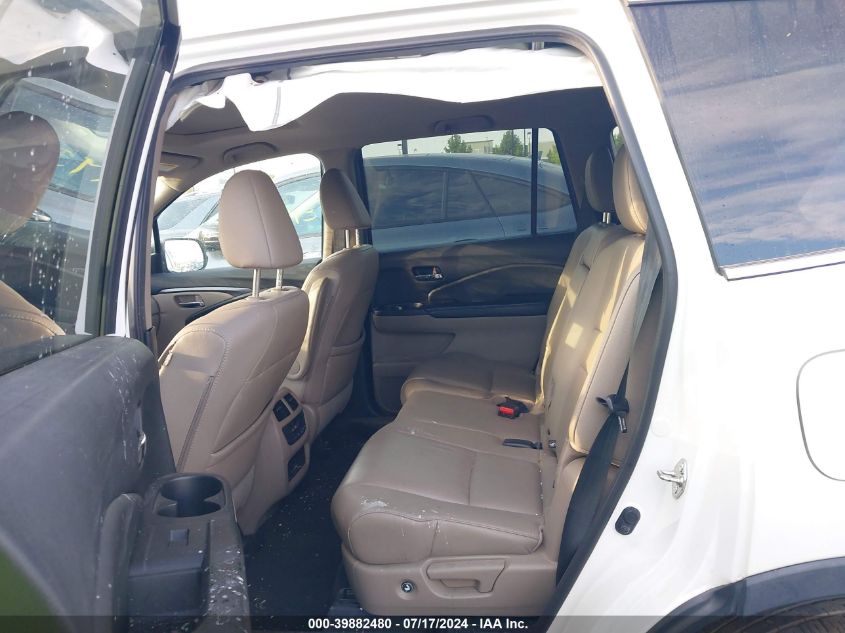 2017 Honda Pilot Ex-L VIN: 5FNYF5H57HB014442 Lot: 39882480