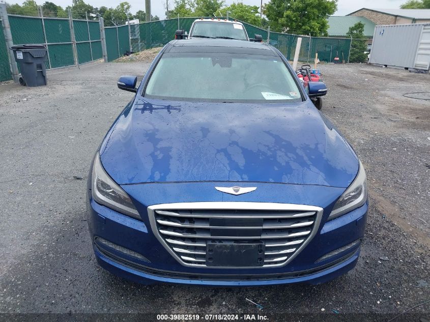 2016 Hyundai Genesis 3.8 VIN: KMHGN4JE7GU110933 Lot: 39882519