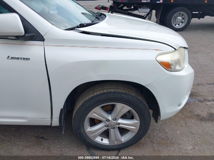 2008 Toyota Highlander Limited VIN: JTEES42A682074368 Lot: 39882595