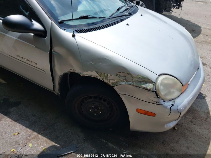 2000 Dodge Neon Highline VIN: 1B3ES46C8YD756027 Lot: 39882612