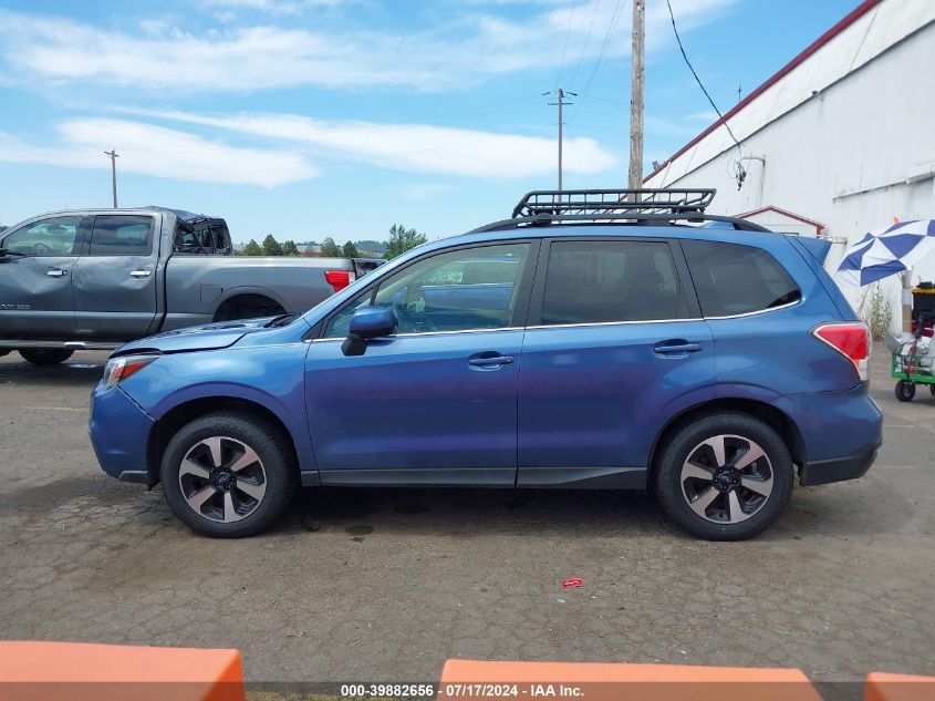 2017 Subaru Forester 2.5I Limited VIN: JF2SJARC9HH457929 Lot: 39882656