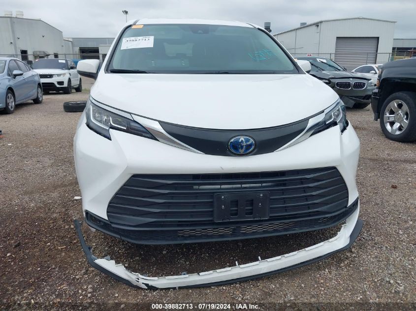 2021 Toyota Sienna Le VIN: 5TDKRKEC1MS026400 Lot: 39882713