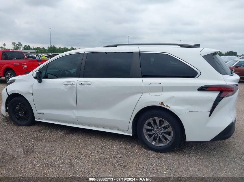 2021 Toyota Sienna Le VIN: 5TDKRKEC1MS026400 Lot: 39882713