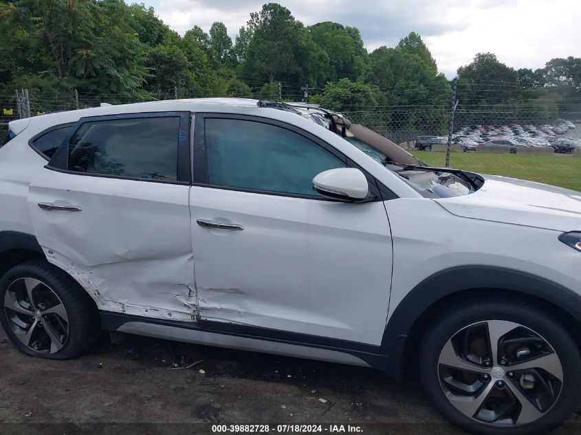 2017 Hyundai Tucson Limited VIN: KM8J3CA21HU378471 Lot: 39882728