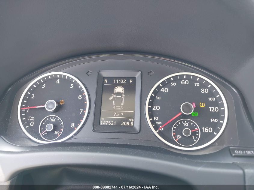 2013 Volkswagen Tiguan Se VIN: WVGAV3AX1DW601967 Lot: 39882741