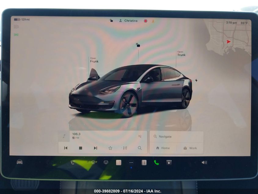 2022 Tesla Model 3 Rear-Wheel Drive VIN: 5YJ3E1EA5NF337570 Lot: 39882809