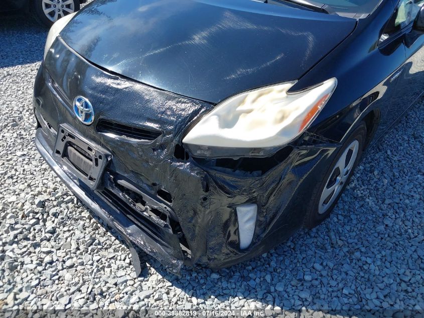 2013 Toyota Prius Two VIN: JTDKN3DU1D1650643 Lot: 39882819