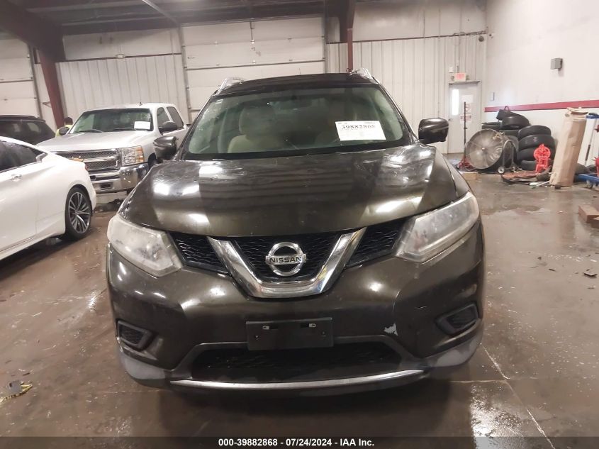 2016 Nissan Rogue S/Sl/Sv VIN: 5N1AT2MT5GC731328 Lot: 39882868