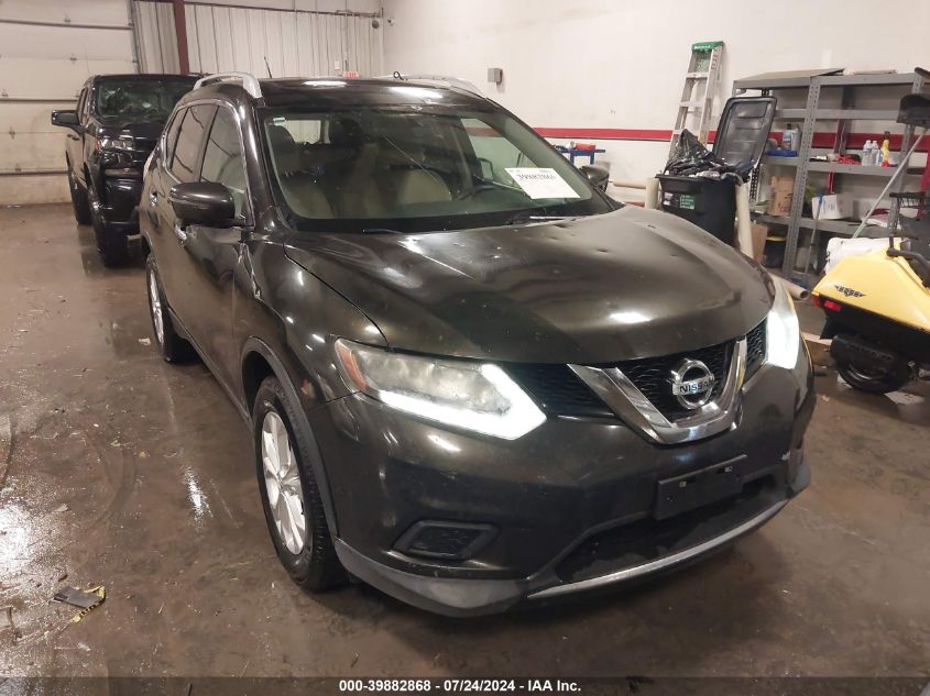 2016 Nissan Rogue S/Sl/Sv VIN: 5N1AT2MT5GC731328 Lot: 39882868