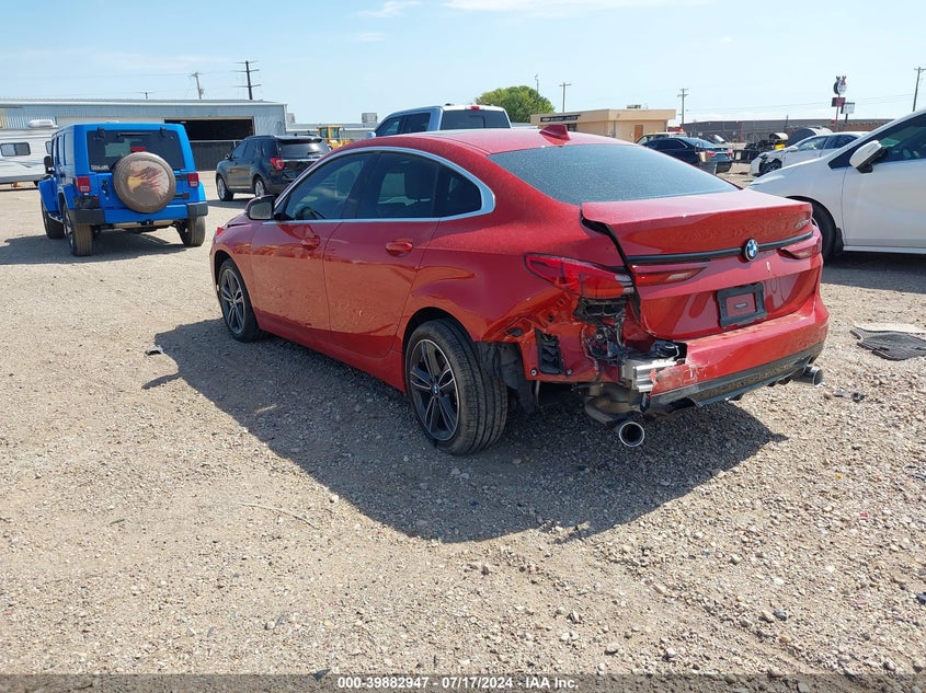 2021 BMW 228I Gran Coupe VIN: WBA53AK09M7J73171 Lot: 39882947
