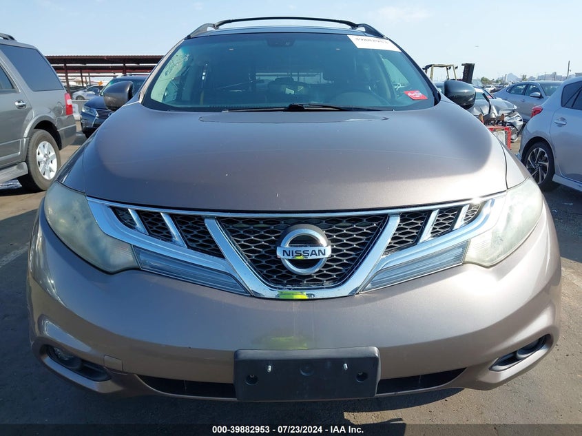 2012 Nissan Murano Sl VIN: JN8AZ1MW6CW206072 Lot: 39882953