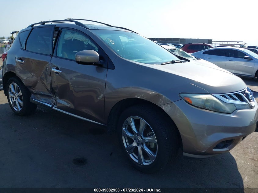 2012 Nissan Murano Sl VIN: JN8AZ1MW6CW206072 Lot: 39882953