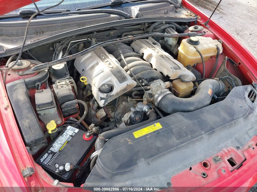 2004 Pontiac Gto VIN: 6G2VX12G34L241063 Lot: 39882986