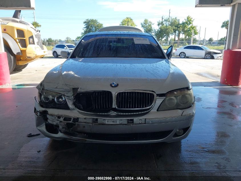 2006 BMW 7 Series Li VIN: WBAHN83546DT60767 Lot: 39882998