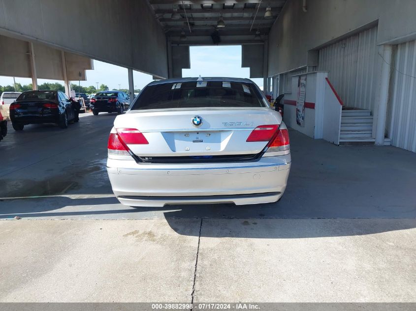 2006 BMW 7 Series Li VIN: WBAHN83546DT60767 Lot: 39882998