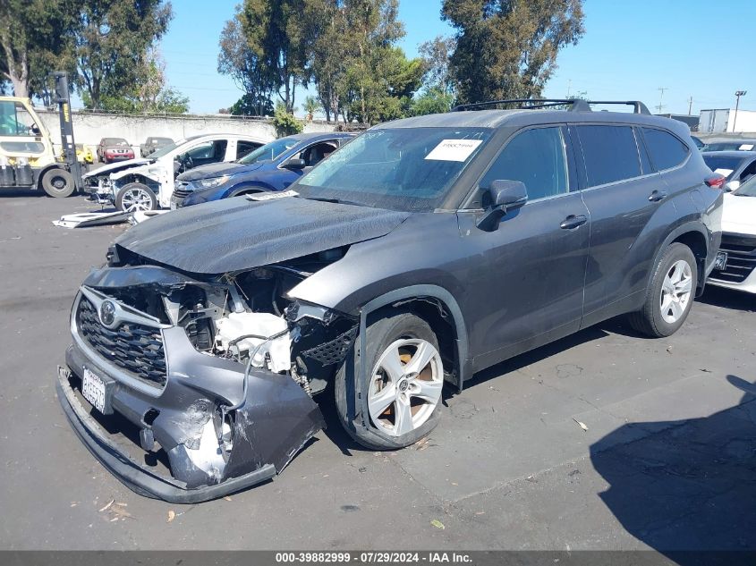 5TDZZRAH1MS086363 2021 TOYOTA HIGHLANDER - Image 2