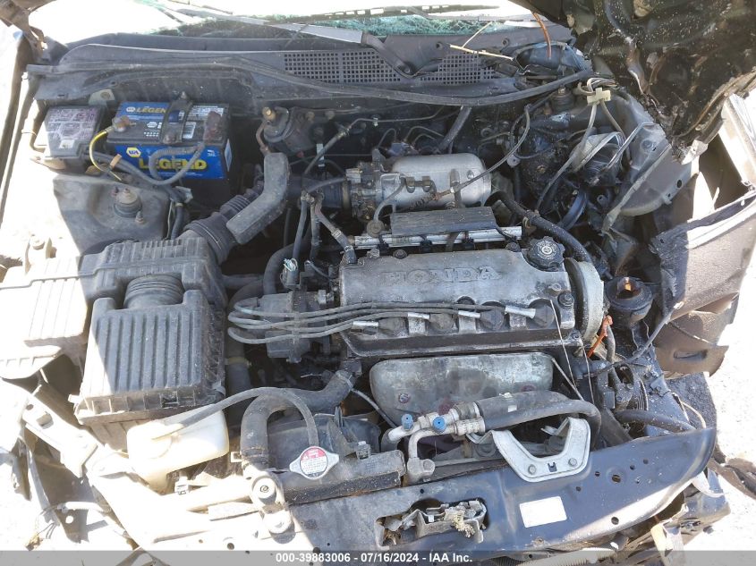 1998 Honda Civic Ex VIN: 1HGEJ8149WL097548 Lot: 39883006