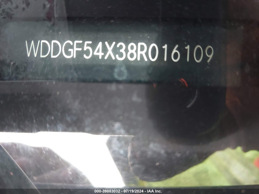 2008 Mercedes-Benz C 300 Luxury/Sport VIN: WDDGF54X38R016109 Lot: 39883032