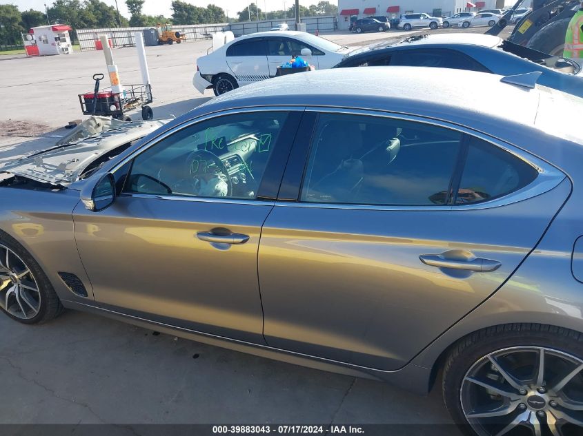 2023 Genesis G70 Prestige VIN: KMTG34TA0PU122833 Lot: 39883043