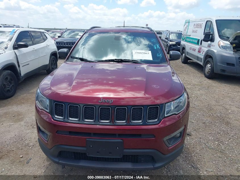 2021 Jeep Compass 80Th Anniversary 4X4 VIN: 3C4NJDEB7MT595247 Lot: 39883063