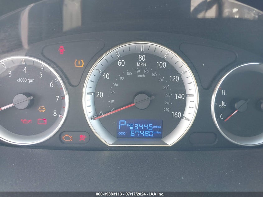 2009 Hyundai Sonata Limited VIN: 5NPEU46C79H568815 Lot: 39883113