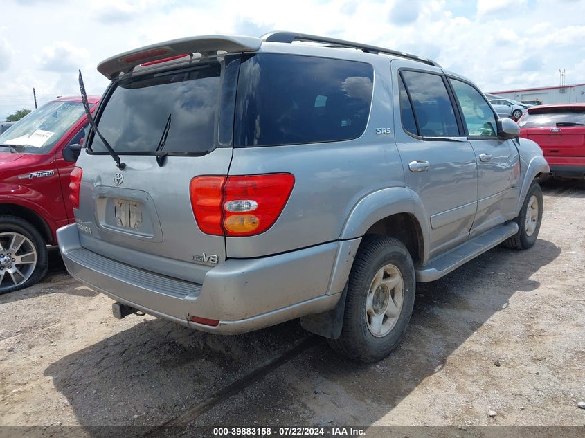 2002 Toyota Sequoia Sr5 V8 VIN: 5TDZT34A72S113334 Lot: 39883158