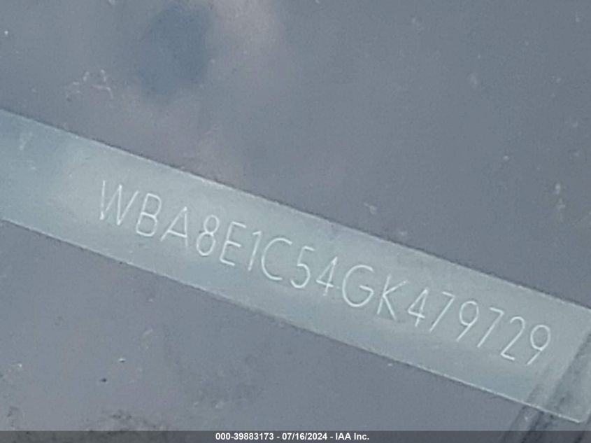 2016 BMW 330E - WBA8E1C54GK479729