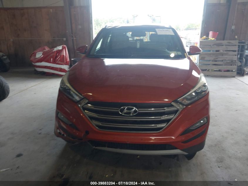 2017 Hyundai Tucson Limited VIN: KM8J3CA23HU307496 Lot: 39883204