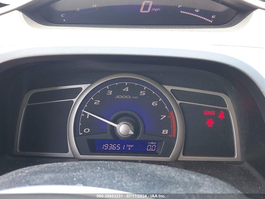 2009 Honda Civic Lx VIN: 19XFA15509E028001 Lot: 39883231