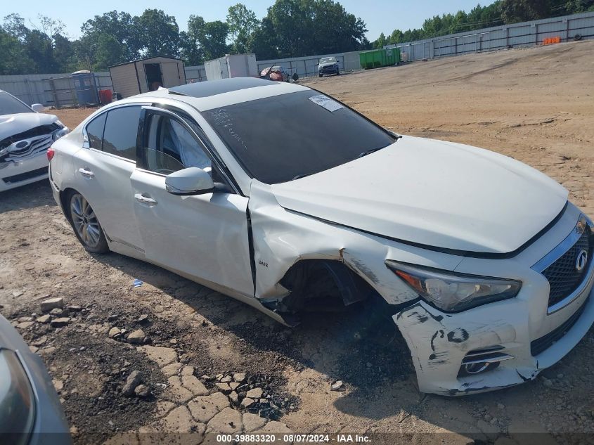 2016 Infiniti Q50 3.0T Premium VIN: JN1EV7AR3GM345378 Lot: 39883320