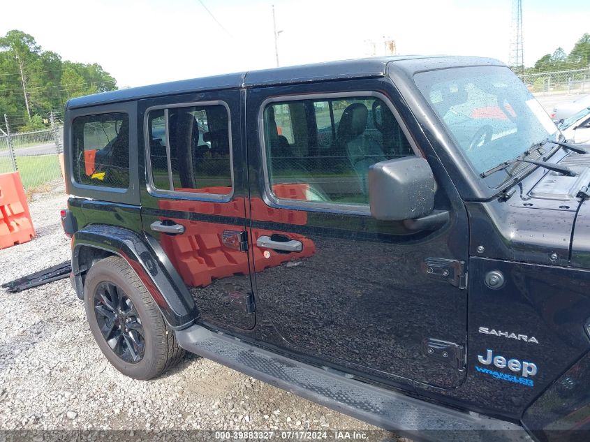 2022 Jeep Wrangler Unlimited Sahara 4Xe VIN: 1C4JJXP6XNW136855 Lot: 39883327