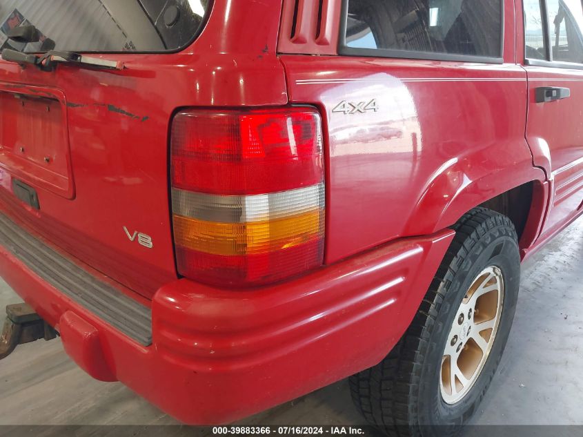 1998 Jeep Grand Cherokee Limited VIN: 1J4GZ78Y3WC302617 Lot: 39883366