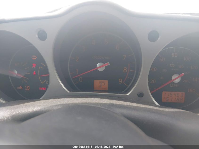 2008 Nissan 350Z Touring VIN: JN1BZ36A58M850438 Lot: 39883415