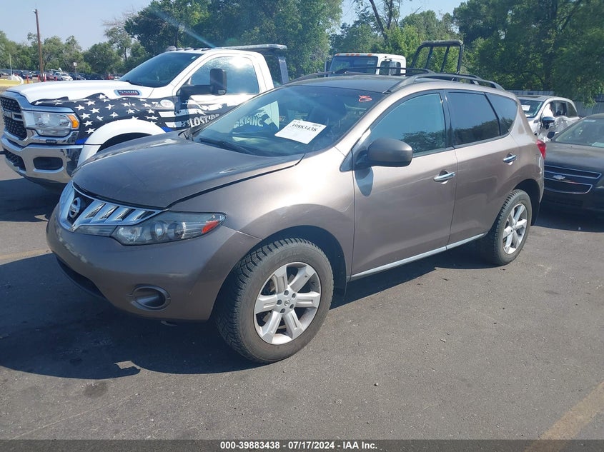 2009 Nissan Murano S VIN: JN8AZ18W09W121117 Lot: 39883438