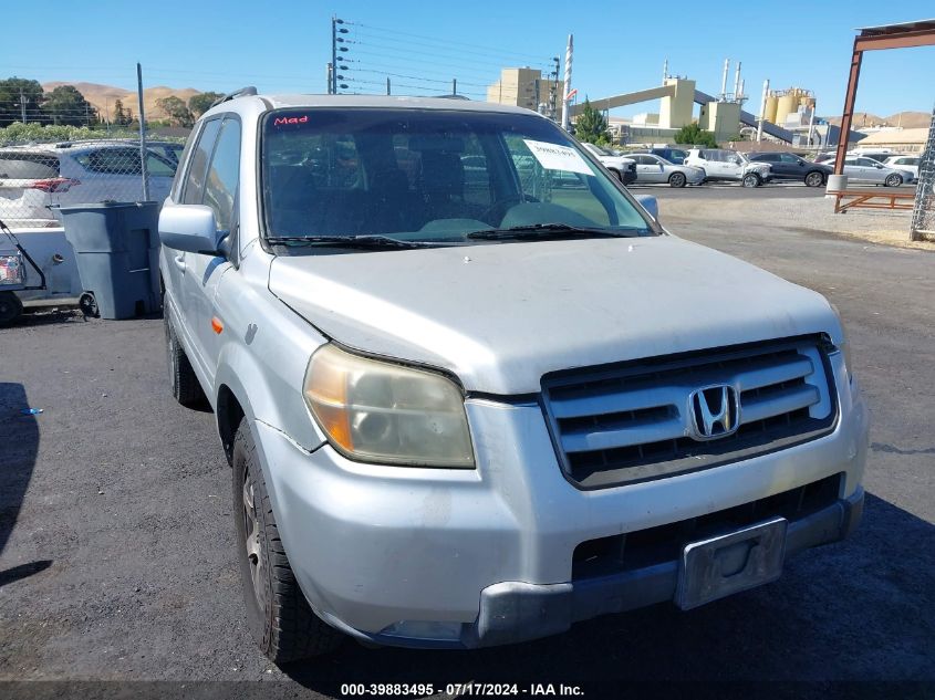 2006 Honda Pilot Ex VIN: 2HKYF18756H556583 Lot: 39883495