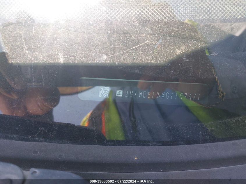 2012 Chevrolet Impala Police VIN: 2G1WD5E3XC1157471 Lot: 39883502