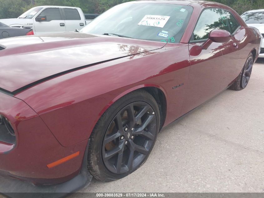 2022 Dodge Challenger R/T VIN: 2C3CDZBT0NH233865 Lot: 39883529